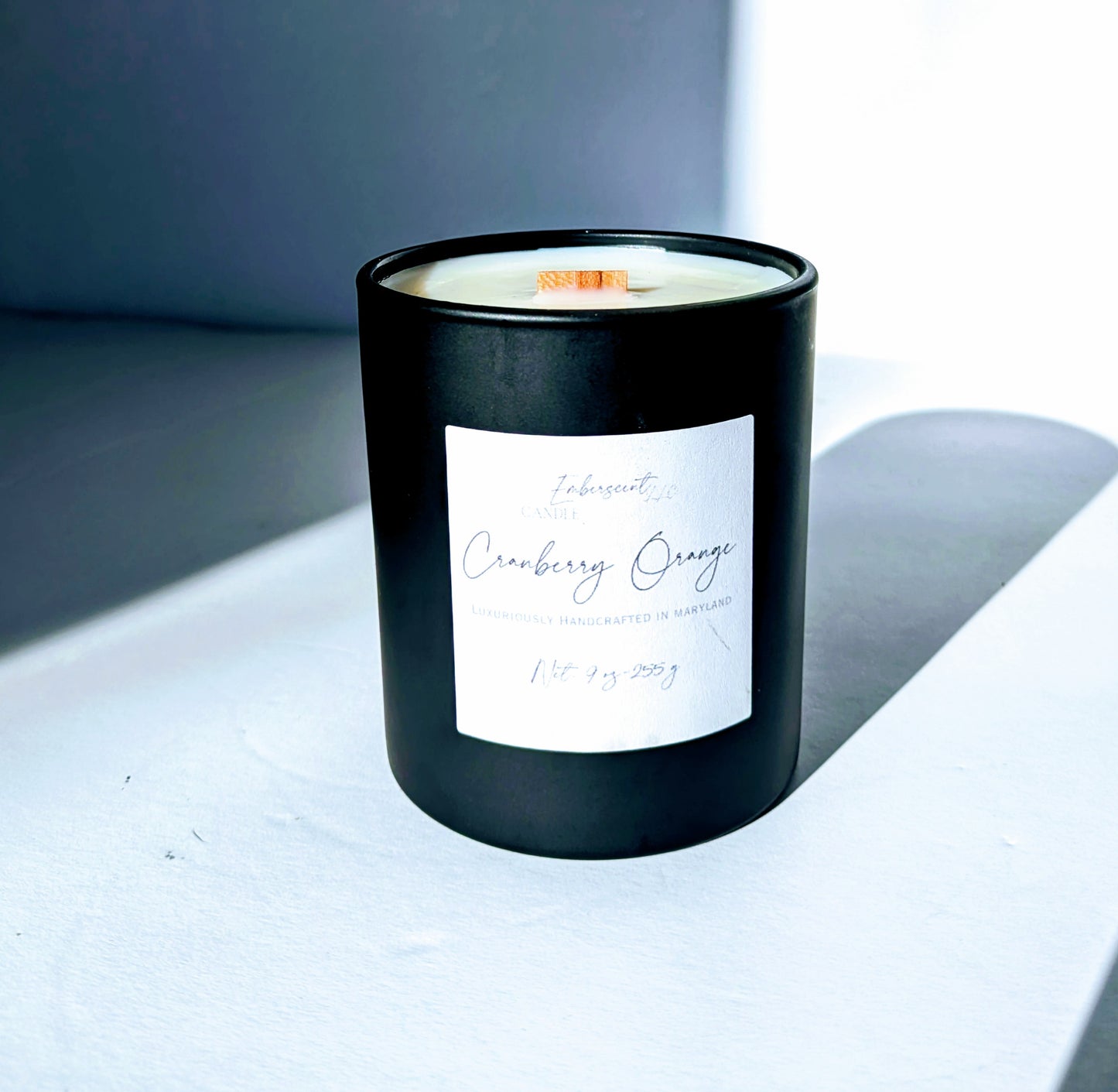 Cranberry Orange 9oz Glass Candle