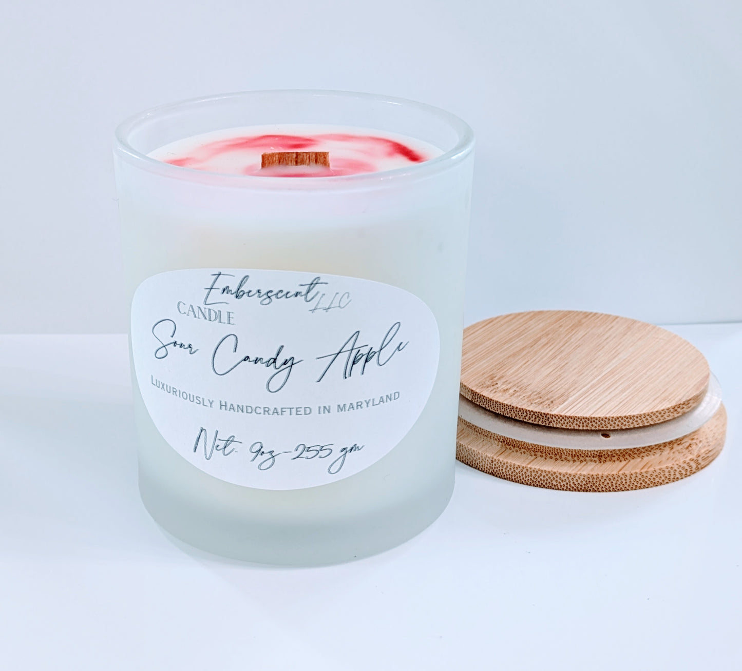 Sour Candy Apple 9oz Glass Candle