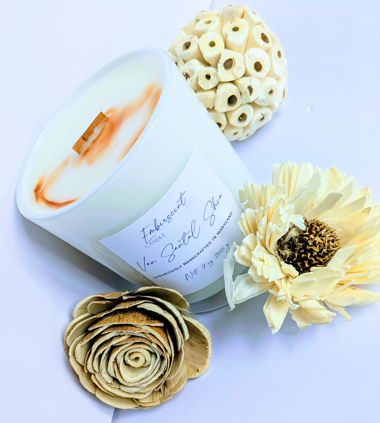 Van Santal Shea 9oz Glass Candle