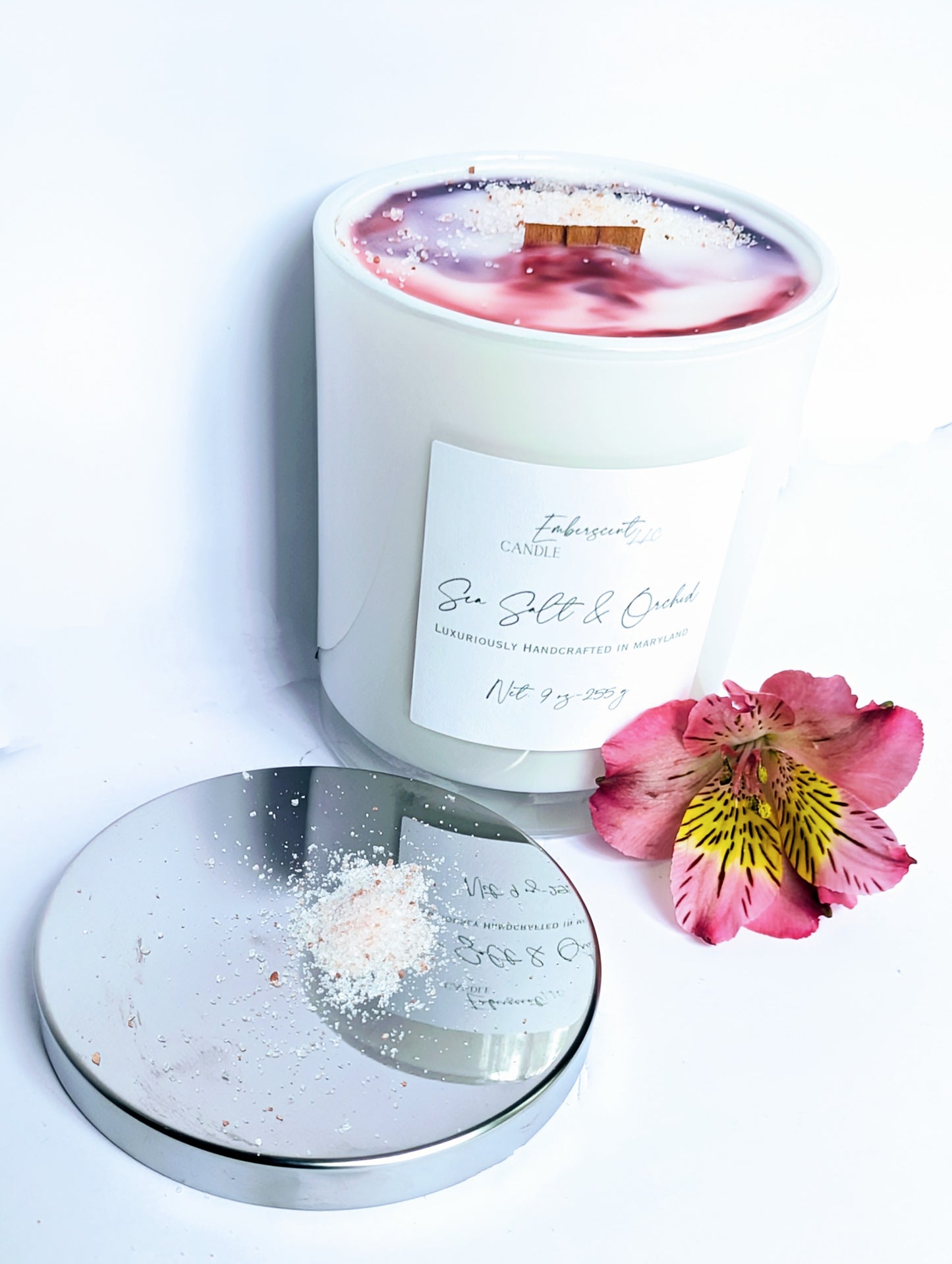 Seasalt Orchid 9 oz Glass Candle